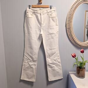 ABERCROMBIE & FITCH The 70s Vintage Flare Ultra High Rise Jeans 30 S White NWOT